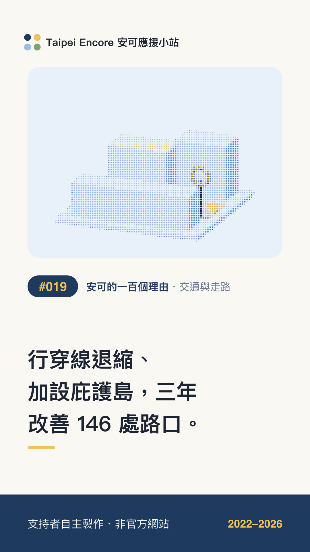 IG 限動分享圖預覽:行穿線退縮、加設庇護島,三年改善 146 處路口。